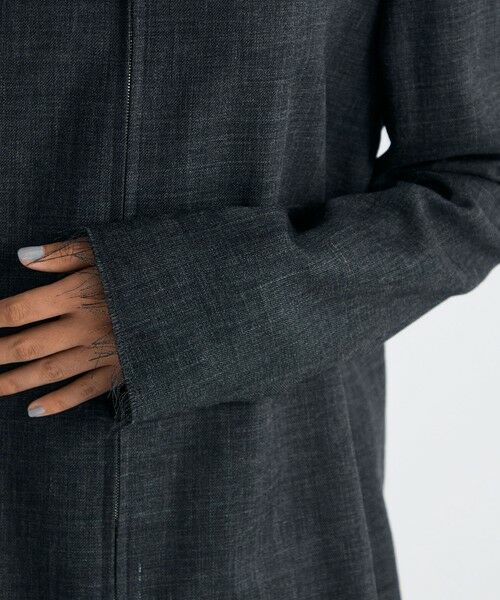 TOMORROWLAND / トゥモローランド ノーカラージャケット | ウールビエラ ジップジャケット | 詳細8