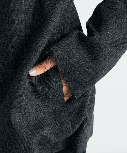 TOMORROWLAND / トゥモローランド ノーカラージャケット | ウールビエラ ジップジャケット | 詳細9