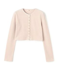 TOMORROWLAND / トゥモローランド カーディガン・ボレロ | ヘビーベロア ショートカーディガン