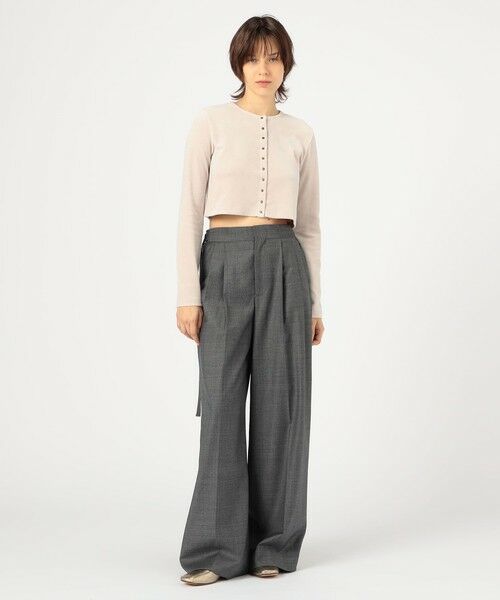 TOMORROWLAND / トゥモローランド カーディガン・ボレロ | ヘビーベロア ショートカーディガン | 詳細1