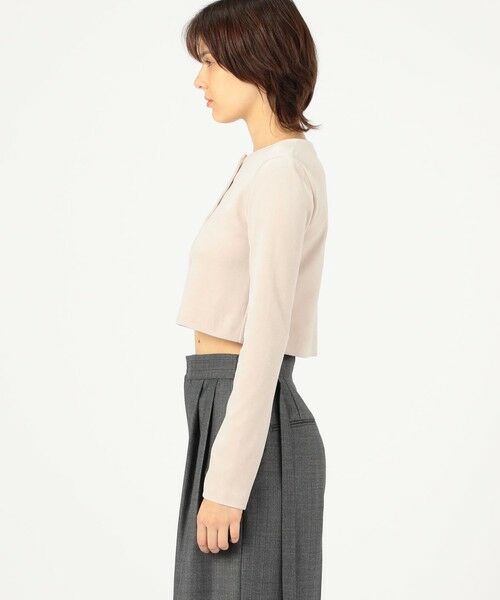 TOMORROWLAND / トゥモローランド カーディガン・ボレロ | ヘビーベロア ショートカーディガン | 詳細3