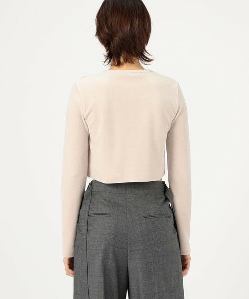 TOMORROWLAND / トゥモローランド カーディガン・ボレロ | ヘビーベロア ショートカーディガン | 詳細4