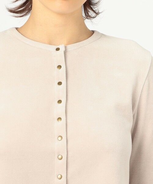 TOMORROWLAND / トゥモローランド カーディガン・ボレロ | ヘビーベロア ショートカーディガン | 詳細5