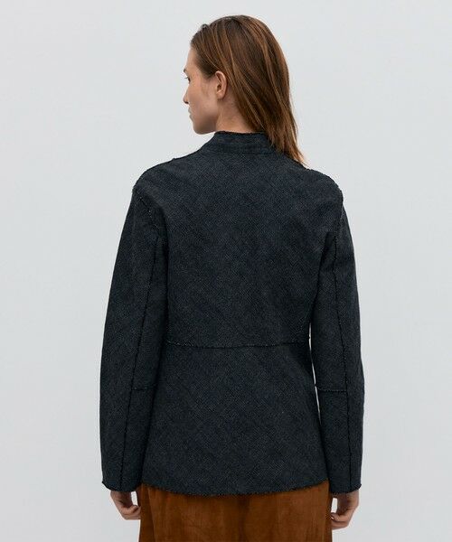 TOMORROWLAND / トゥモローランド ノーカラージャケット | ヘリンボーンツイード ノーカラージャケット | 詳細4