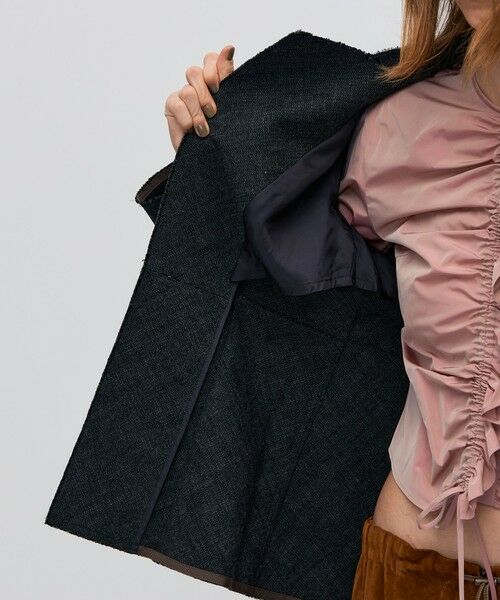 TOMORROWLAND / トゥモローランド ノーカラージャケット | ヘリンボーンツイード ノーカラージャケット | 詳細5