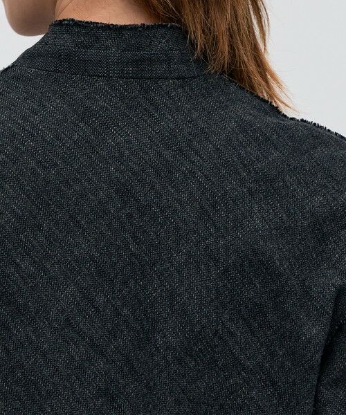 TOMORROWLAND / トゥモローランド ノーカラージャケット | ヘリンボーンツイード ノーカラージャケット | 詳細7