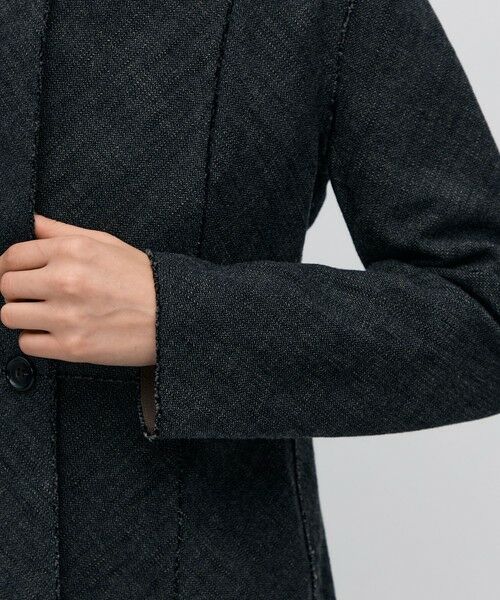 TOMORROWLAND / トゥモローランド ノーカラージャケット | ヘリンボーンツイード ノーカラージャケット | 詳細8