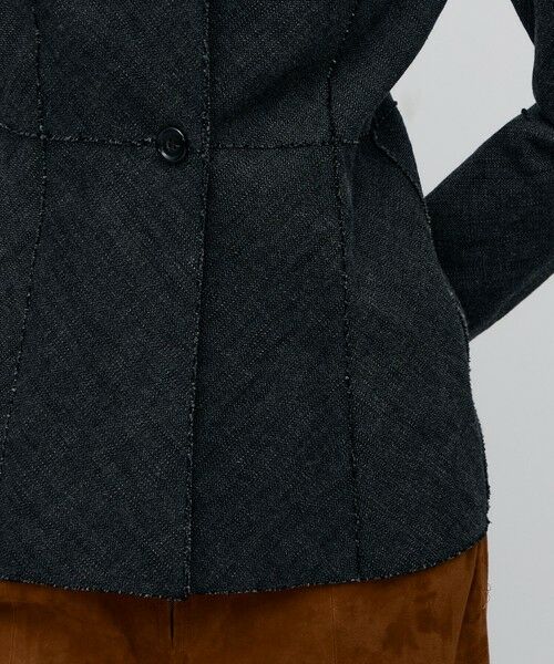 TOMORROWLAND / トゥモローランド ノーカラージャケット | ヘリンボーンツイード ノーカラージャケット | 詳細9