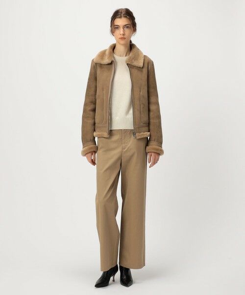 TOMORROWLAND / トゥモローランド レザーブルゾン・ジャケット | ラムレザー ムートンジャケット | 詳細1