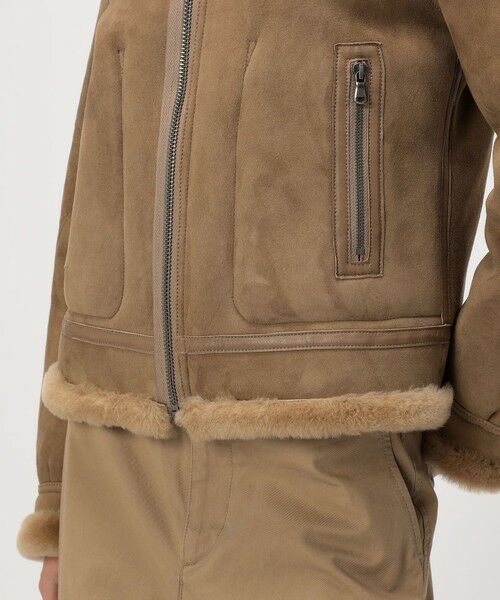 TOMORROWLAND / トゥモローランド レザーブルゾン・ジャケット | ラムレザー ムートンジャケット | 詳細10