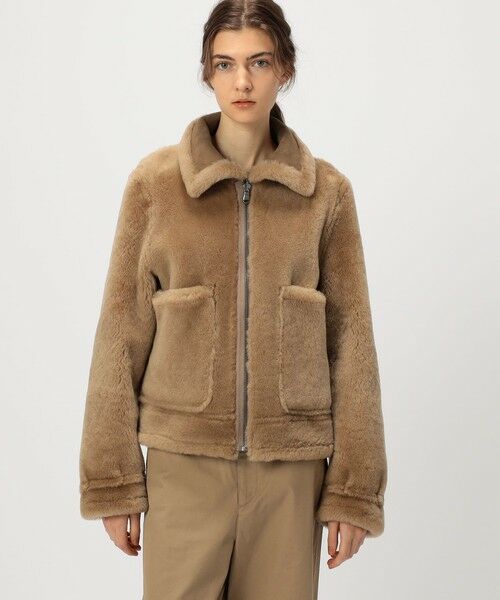 TOMORROWLAND / トゥモローランド レザーブルゾン・ジャケット | ラムレザー ムートンジャケット | 詳細12