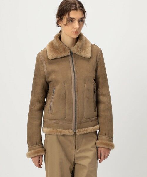 TOMORROWLAND / トゥモローランド レザーブルゾン・ジャケット | ラムレザー ムートンジャケット | 詳細2