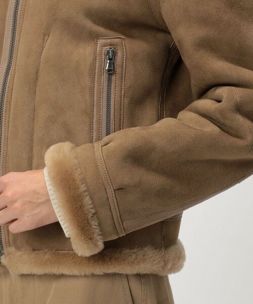 TOMORROWLAND / トゥモローランド レザーブルゾン・ジャケット | ラムレザー ムートンジャケット | 詳細8