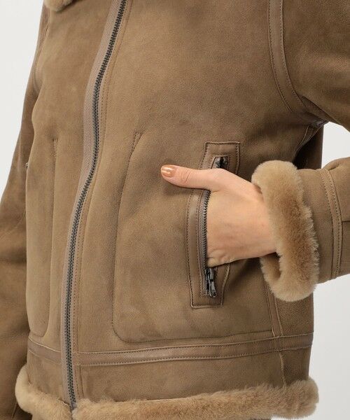 TOMORROWLAND / トゥモローランド レザーブルゾン・ジャケット | ラムレザー ムートンジャケット | 詳細9