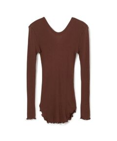 TOMORROWLAND / トゥモローランド カットソー | HAKUJI ウールリブ プルオーバー