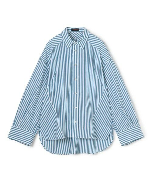 TOMORROWLAND / トゥモローランド シャツ・ブラウス | コットン ロンドンストライプドロップショルダーシャツ | 詳細1