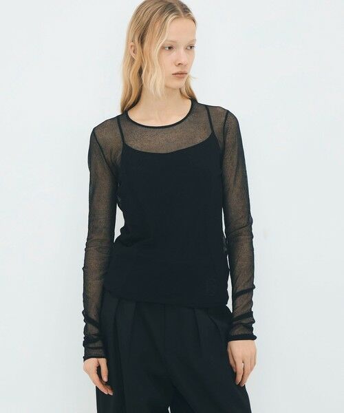 TOMORROWLAND / トゥモローランド ニット・セーター | コットンナイロンストレッチ シアークルーネックプルオーバー | 詳細2