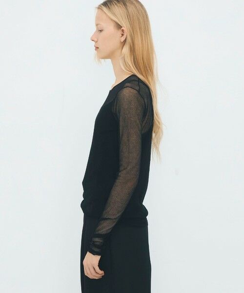 TOMORROWLAND / トゥモローランド ニット・セーター | コットンナイロンストレッチ シアークルーネックプルオーバー | 詳細3