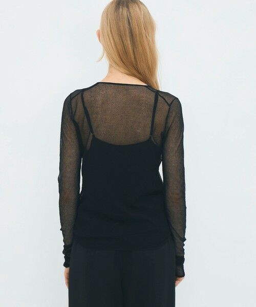 TOMORROWLAND / トゥモローランド ニット・セーター | コットンナイロンストレッチ シアークルーネックプルオーバー | 詳細4