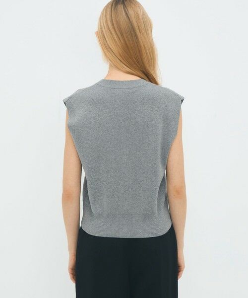 TOMORROWLAND / トゥモローランド ベスト | コットンカシミヤ Vネックドロップショルダーベスト | 詳細4
