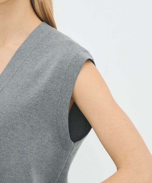 TOMORROWLAND / トゥモローランド ベスト | コットンカシミヤ Vネックドロップショルダーベスト | 詳細6