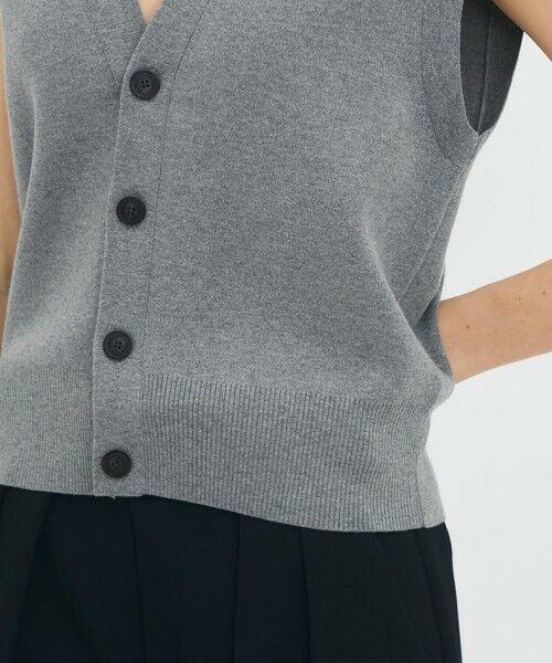 TOMORROWLAND / トゥモローランド ベスト | コットンカシミヤ Vネックドロップショルダーベスト | 詳細7