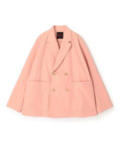 TOMORROWLAND / トゥモローランド テーラードジャケット | コットンシャンブレー ベルテッドダブルブレストジャケット