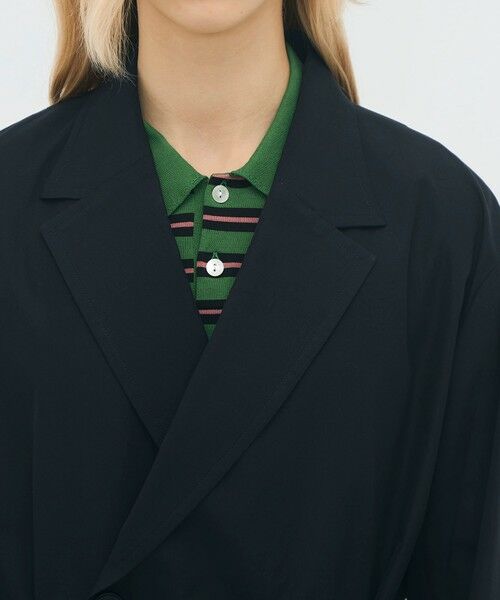 TOMORROWLAND / トゥモローランド テーラードジャケット | コットンシャンブレー ベルテッドダブルブレストジャケット | 詳細6