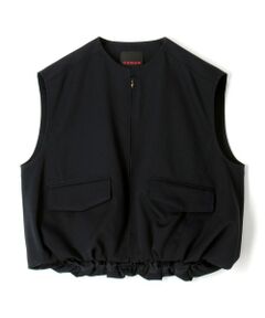 ウールギャバジン バルーンジレ