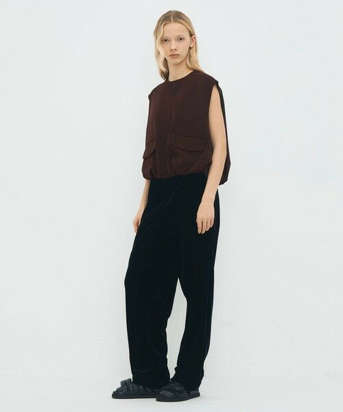 TOMORROWLAND / トゥモローランド ベスト | ウールギャバジン バルーンジレ | 詳細1