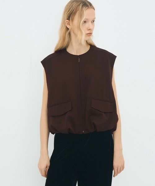 TOMORROWLAND / トゥモローランド ベスト | ウールギャバジン バルーンジレ | 詳細2