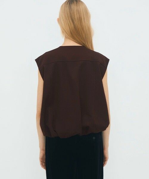 TOMORROWLAND / トゥモローランド ベスト | ウールギャバジン バルーンジレ | 詳細4