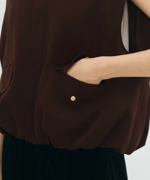 TOMORROWLAND / トゥモローランド ベスト | ウールギャバジン バルーンジレ | 詳細8