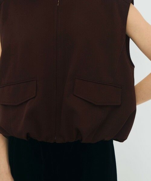 TOMORROWLAND / トゥモローランド ベスト | ウールギャバジン バルーンジレ | 詳細9