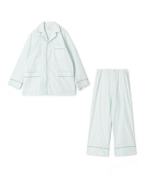 TOMORROWLAND / トゥモローランド ルームウェア | コットンブロード チェック パジャマ(メンズ)(64 ブルー系)