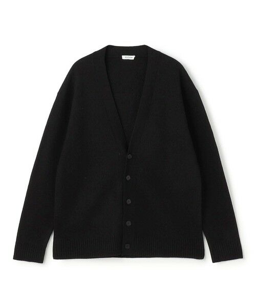 TOMORROWLAND / トゥモローランド カーディガン・ボレロ | スラブ縮絨 Vネックカーディガン(19 ブラック)