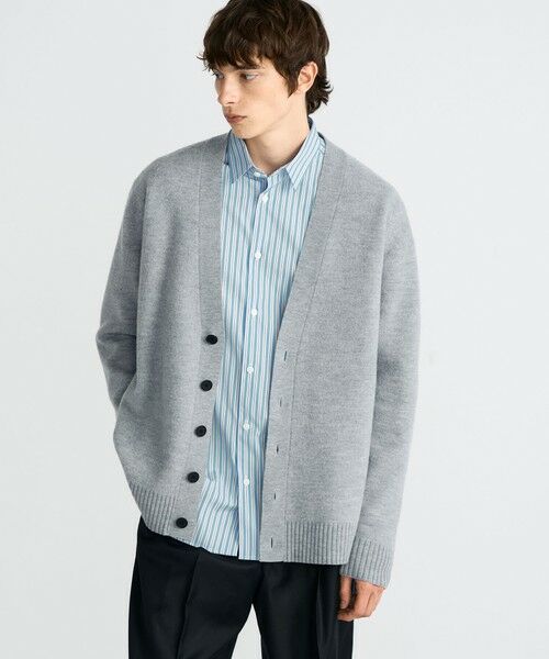 TOMORROWLAND / トゥモローランド カーディガン・ボレロ | スラブ縮絨 Vネックカーディガン | 詳細2