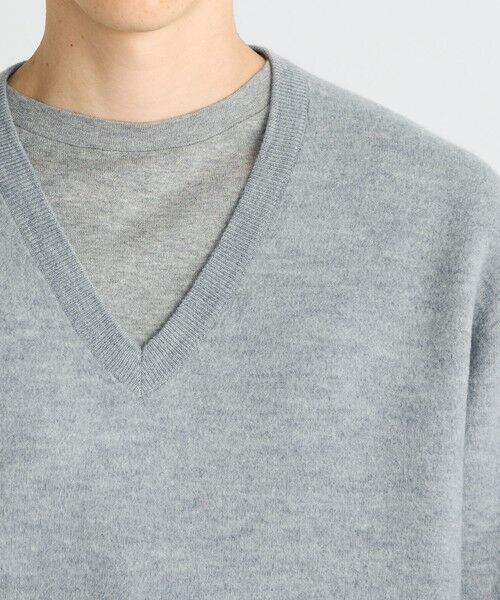 TOMORROWLAND / トゥモローランド ニット・セーター | スラブ縮絨 Vネックプルオーバー | 詳細5