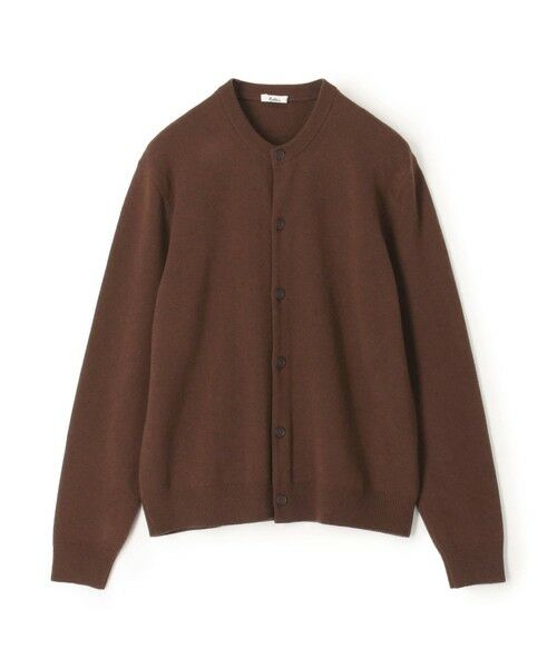 TOMORROWLAND/トゥモローランド カプリ クルーネックカーディガン 47 ブラウン M