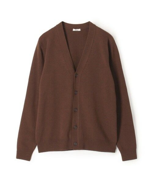 TOMORROWLAND/トゥモローランド カプリ Vネックカーディガン 47 ブラウン M