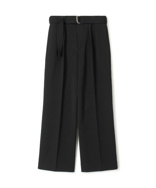 TOMORROWLAND / トゥモローランド その他パンツ | ウールビンテージサテン ベルトパンツ(19 ブラック)