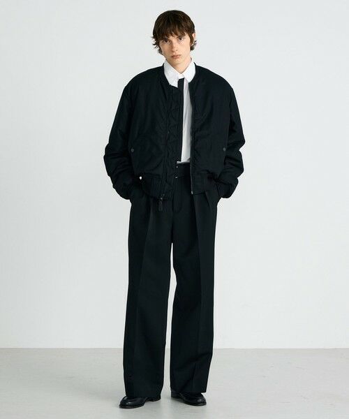 TOMORROWLAND / トゥモローランド その他パンツ | ウールビンテージサテン ベルトパンツ | 詳細1