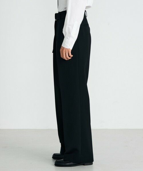 TOMORROWLAND / トゥモローランド その他パンツ | ウールビンテージサテン ベルトパンツ | 詳細3