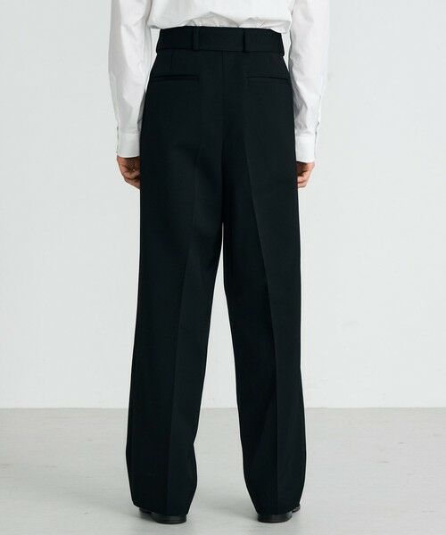 TOMORROWLAND / トゥモローランド その他パンツ | ウールビンテージサテン ベルトパンツ | 詳細4