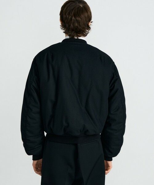 TOMORROWLAND / トゥモローランド ブルゾン | Super120's カレッジフラノ MA-1ブルゾン | 詳細5