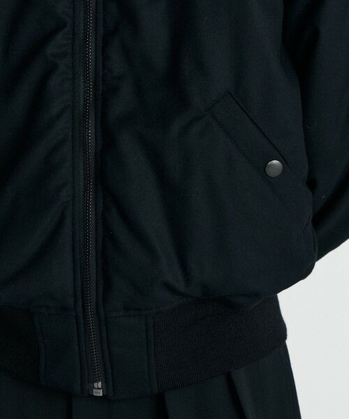 TOMORROWLAND / トゥモローランド ブルゾン | Super120's カレッジフラノ MA-1ブルゾン | 詳細9
