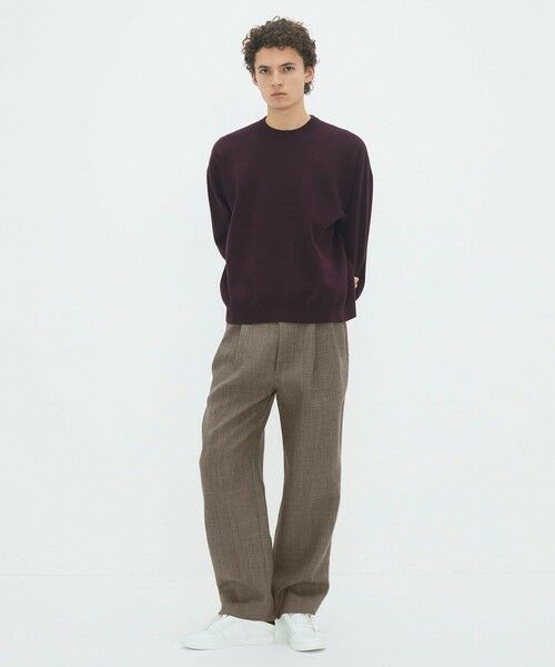 TOMORROWLAND / トゥモローランド その他パンツ | ウールダブルクロス 2タックワイドテーパードパンツ | 詳細10