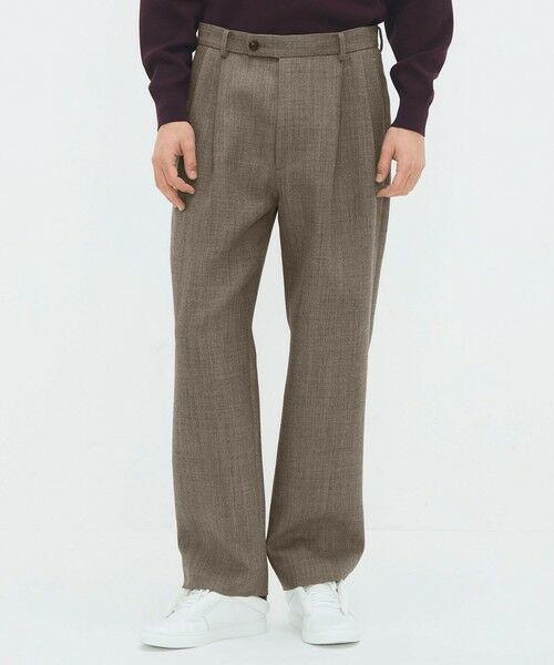 TOMORROWLAND / トゥモローランド その他パンツ | ウールダブルクロス 2タックワイドテーパードパンツ | 詳細11