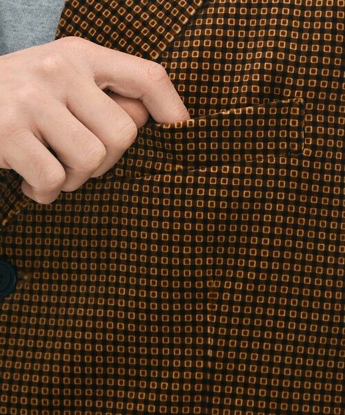 TOMORROWLAND / トゥモローランド テーラードジャケット | コットンベルベット Pixelプリント3Bジャケット | 詳細8