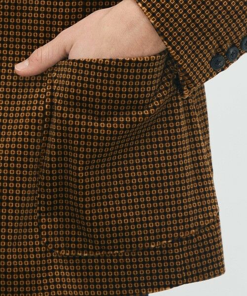 TOMORROWLAND / トゥモローランド テーラードジャケット | コットンベルベット Pixelプリント3Bジャケット | 詳細9